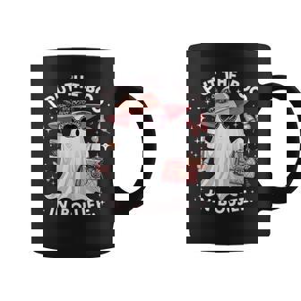 I Put The Boo In Boujee Halloween Sublimation Girly Ghost Coffee Mug - Monsterry