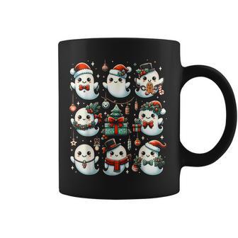 Pyjama Effrayant Avec Bonnet De Père Noël Fantôme De Noël Tasse - Cadeauxyz