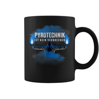 With Pyrotechnik Ist Kein Krim Pyro Bengalo Blue Tassen - Geschenkecke