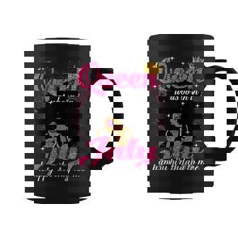 A Queen Was Born In July Birthday Afro Girl Black Woman Coffee Mug - Thegiftio UK