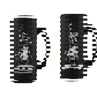 Raccoon Rock Music Racoon Musci Lover Coffee Mug - Thegiftio UK