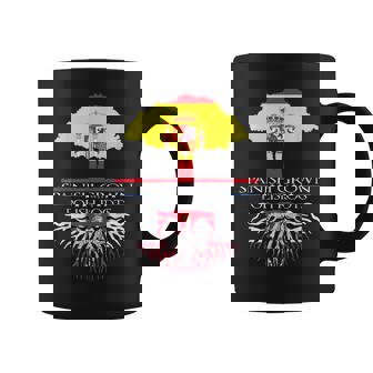Raíces Polacos Españoles Crecido Polo Europeoarsovia Taza de café - Regaloses