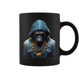 Rapper Gorilla I Retro Hip Hop I Gorilla Hip Hop Gangster Tassen - Geschenkecke