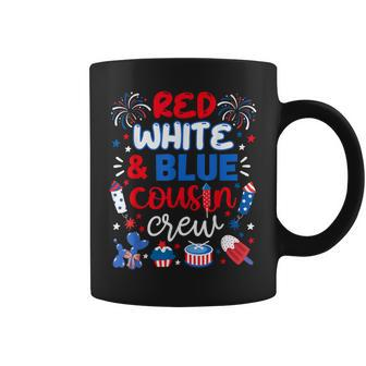 Red White And Blue Cousin Crew 2024 4Th July Matching Family Coffee Mug - Monsterry DE
