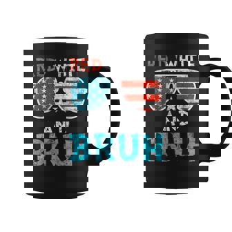 Red White And Bruh Happy 4Th Of July Patriotic Independence Coffee Mug - Thegiftio