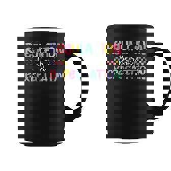 Regulation Before Expectation Retro Neurodiversity Therapist Coffee Mug - Monsterry