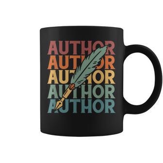 Retro Escritor Literatura Escritores Librosintage Autor Taza de café - Regaloses