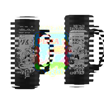 Retro Hell Yes It's Family Pizza Night Vintage Old School Coffee Mug - Monsterry