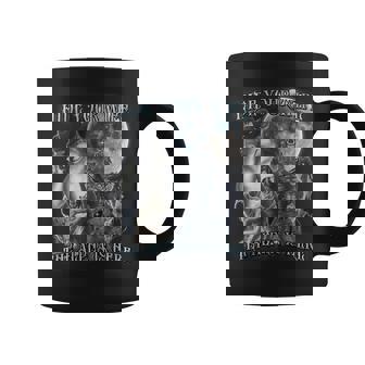 Retro Hide Your Wife The Alpha Is Here Wolf Meme Men Coffee Mug - Seseable