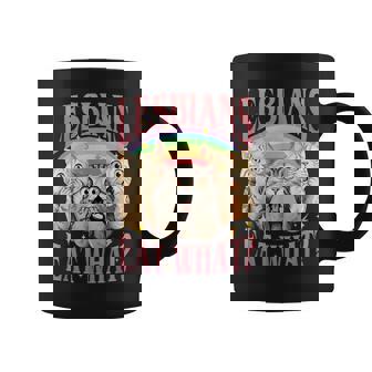 Retro Lgbt Eat What Cat Lesbian Pride Month Equal Rights Coffee Mug - Monsterry