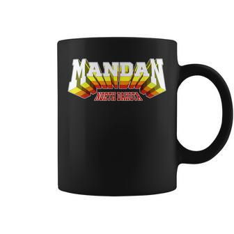 Retro Mandan City Nd North Dakota Coffee Mug - Monsterry DE