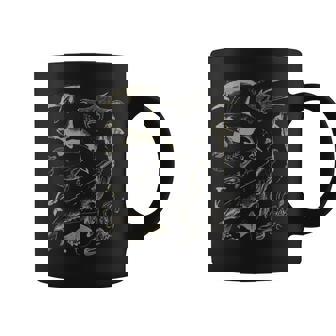 Retro Ocean Wildlife Shark Turtle Octopus Fish Animal Lover Coffee Mug - Thegiftio UK