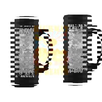 Retro Sunshine Highway To Heaven Love Like Jesus Christian Coffee Mug - Monsterry