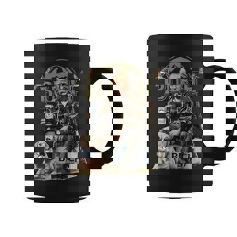 Retro Trump Hunting Deer Beer Drinking Hunting On Back Coffee Mug | Seseable UK
