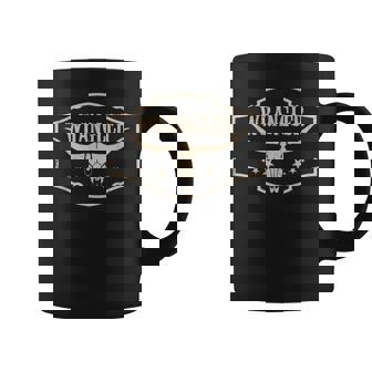 Retro Wranglers Western Deserts Cowhide & Bulls Skulls Coffee Mug - Thegiftio
