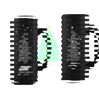 Retro Xmas Merry Christmas Tree Lights Coffee Mug - Thegiftio