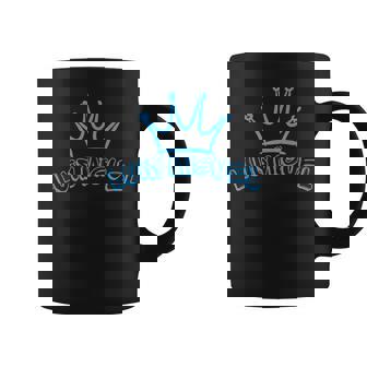 Rey Luis Miguel Corona Azul & Nombre Luis Miguel Graffiti Taza de café - Regaloses