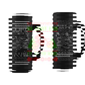 Ride Motocross Ugly Christmas Sweater Mx Dirt Bike Braap Fun Coffee Mug | Mazezy