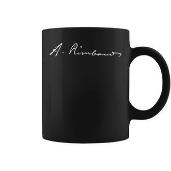 Rimbaud Poètes Français Signatures Professeur De Français Tasse - Cadeauxyz