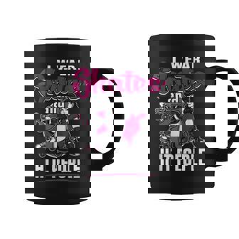 Roller Derby Llevo Patines Y Golpear Personas Para Diversión Taza de café - Regaloses