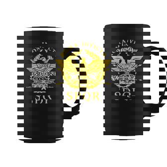 Roma Invicta Spqr Águila Romana Taza de café - Regaloses