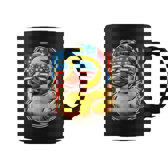 Rubber Duck Usa Flag Casual Cool Vintage Duck Coffee Mug - Thegiftio