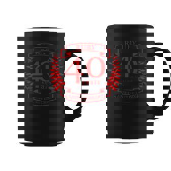 Ruby 40 Years Wedding Anniversary Coffee Mug - Thegiftio