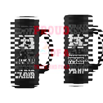 Runner Athletics Track Team Proud Dad Track And Field Coffee Mug - Monsterry