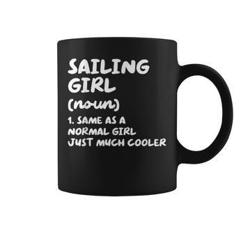 Sailing Girl Definition & Sassy Sports Coffee Mug - Monsterry
