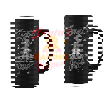 Santa' Baking Helper Christmas Funny Xmas Graphic Print Coffee Mug - Monsterry
