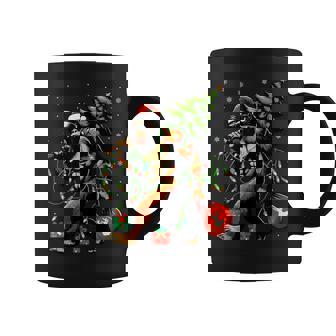Santa Bigfoot Christmas Tree Xmas Lights Sasquatch Coffee Mug - Thegiftio
