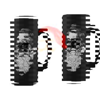 Santa Claus Black Xmas Santa Afro African American Christmas Coffee Mug - Monsterry