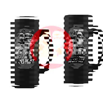 Santa Claus And Jesus Christ I Saw That Christian Meme Coffee Mug | Seseable UK