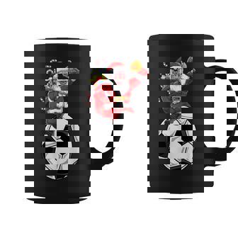 Santa Claus Soccer Ball Lover Sports Cute Boys Girls Coffee Mug - Monsterry