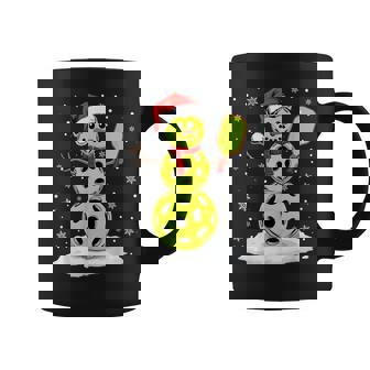 Santa Hat Snowman Xmas Pickleball Lover Christmas Coffee Mug - Thegiftio