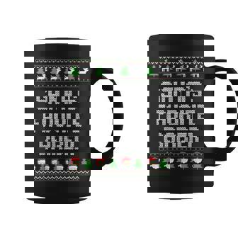 Santa's Favorite Barber Ugly Christmas Sweater Coffee Mug - Thegiftio UK