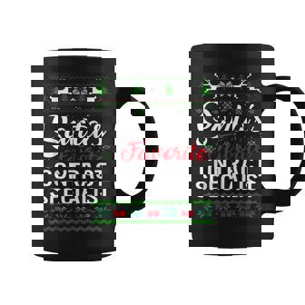 Santa's Favorite Contract Specialist Christmas Ugly Sweater Coffee Mug - Thegiftio UK