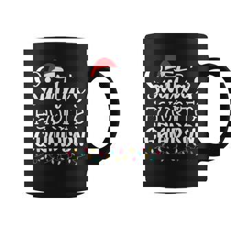 Santa's Favorite Grandson Ugly Sweater Christmas Coffee Mug - Thegiftio UK