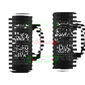 Santa's Favorite Jiu-Jitsu Fighter Christmas Ugly Sweater Fa Coffee Mug - Thegiftio UK