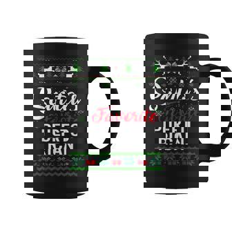 Santa's Favorite Puerto Rican Christmas Ugly Sweater Family Coffee Mug - Thegiftio UK
