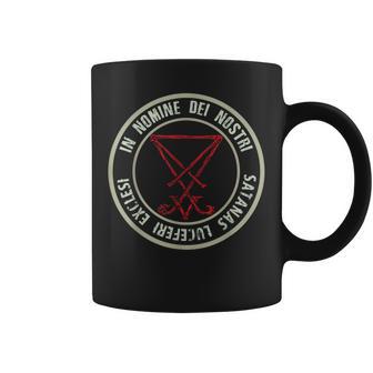 Satanic Lucifer Sigil Devil Nomine Dei Nostri Satanas Tassen - Geschenkecke