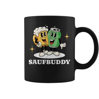 Saufbuddy Partnerlook Party Outfit Bier Liebhaber Motto Tassen - Seseable