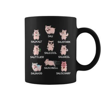 Saustark Pigs Sau Saukalt Saustark Word Game Tassen - Geschenkecke