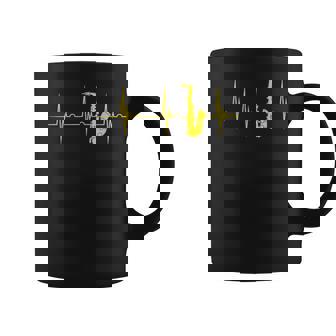 Saxophone De Fréquence Cardiaque Jazz Instrument De Musique Tasse - Cadeauxyz