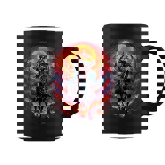Scary Pumpkin Headless Horseman Halloween Halloween Coffee Mug - Monsterry