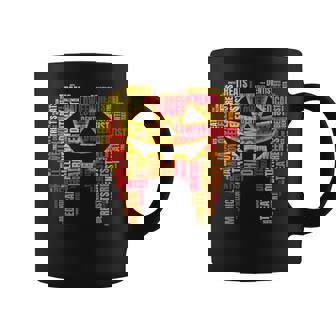 Scary Tooth Of Halloween Dentist Dental Pumpkin Graphic Print Coffee Mug - Monsterry
