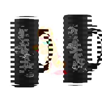Scary Zombie Gingerbread Man Christmas Horror Krampus Cookie Coffee Mug - Monsterry