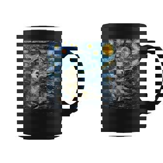 Seal Sea Lion Van Gogh Style Starry Night Coffee Mug - Thegiftio