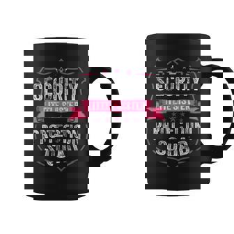 Security Little Sister Protection Squad Boy Brother Coffee Mug - Thegiftio UK