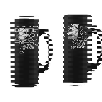 Senior 2025 Volleyball Mom High School Graduation Outfit Fun Coffee Mug | Seseable UK
